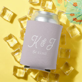 Lavendel Gastgeschenk Hochzeit Mit Monogramm Dose  Dosenkühler