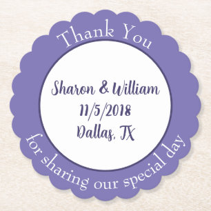 Lavendel-Gastgeschenk Hochzeit Untersetzer