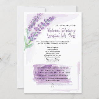 Lavendel Geschenk der ätherischen Öle der Erde Einladung