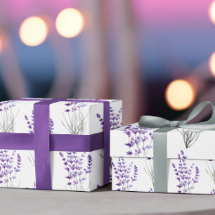 Lavendel-Geschenkpapierbögen Geschenkpapier Set