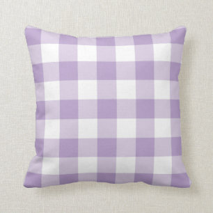 Lavendel Gingham Pattern Kissen