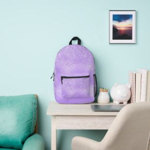 Lavendel Glitter Bedruckter Rucksack
