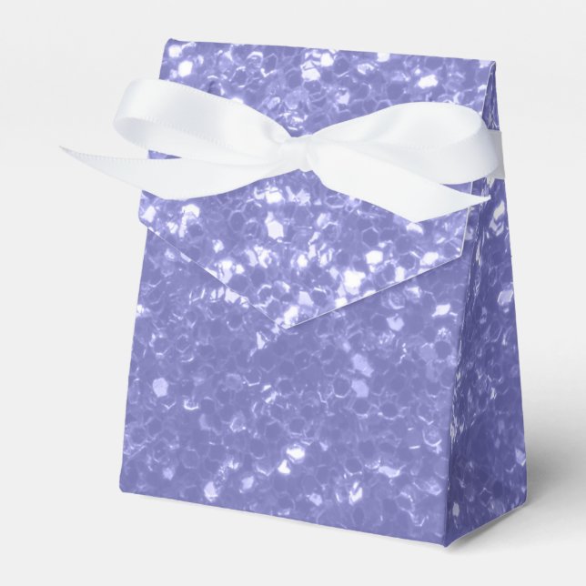 Lavendel Glitzern Glitzer Geschenkschachtel (Vorderseite)