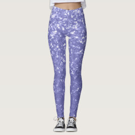 Lavendel Glitzern Glitzer Leggings