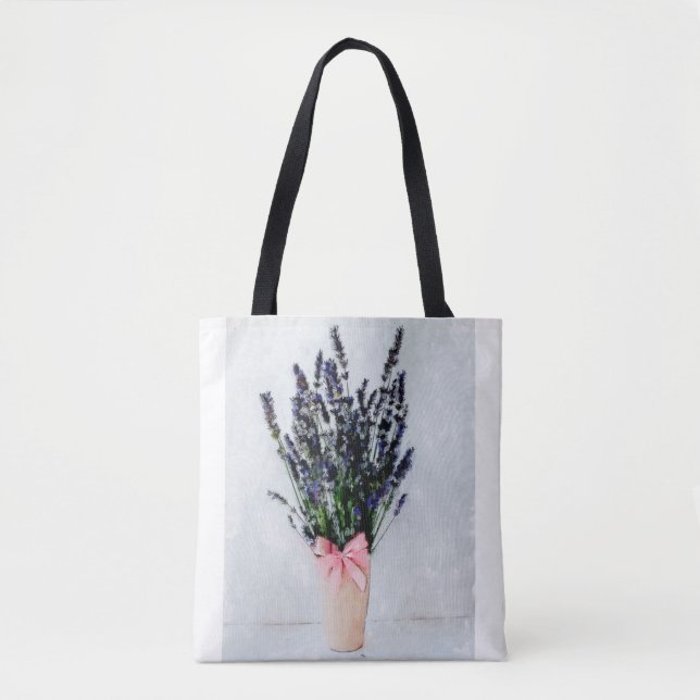 Lavendel-Glück-Bouquet-Tragetasche (Vorderseite)