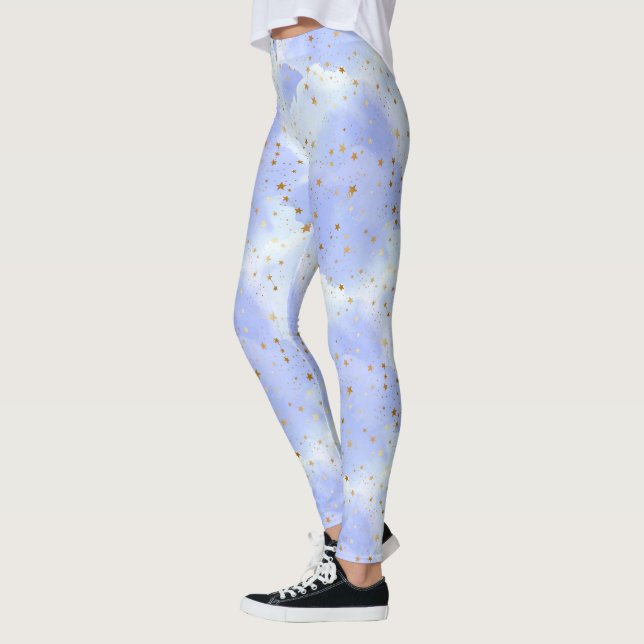 Lavendel Golden Star Leggings (Links)