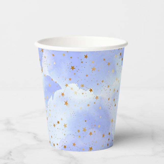 Lavendel Golden Star Pappbecher (Vorderseite)