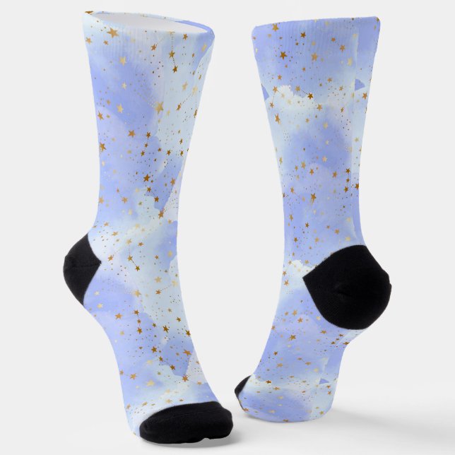 Lavendel Golden Star Socken (Gewinkelt)