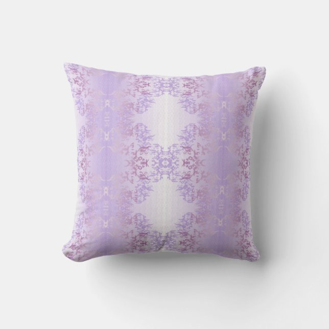 Lavendel-Grace-Damask Kissen (Vorderseite)