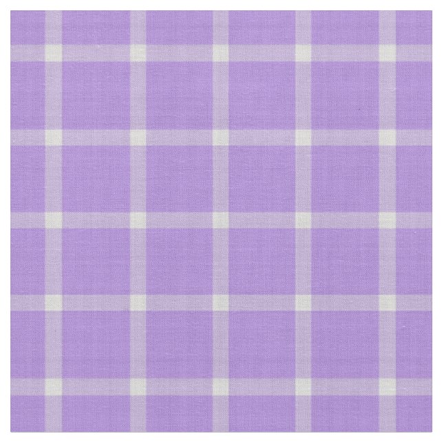 Lavendel großes Karomuster Stoff (Nahaufnahme)