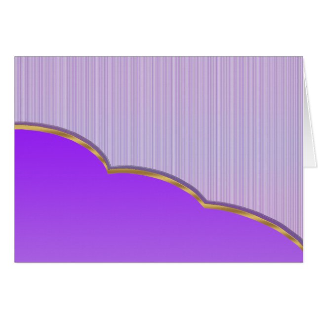 Lavendel Grußkarte (Vorderseite (Horizontal))