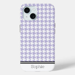 Lavendel Hahnentrittmuster Custom Samsung Case-Mate iPhone Hülle