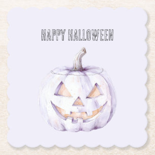 Lavendel-Halloween-Kürbis Untersetzer
