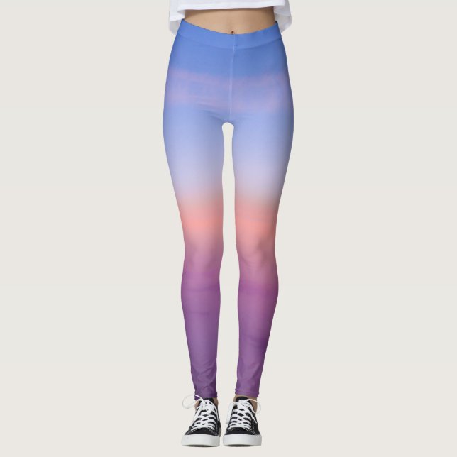 Lavendel-Himmel "Live-" in den Leggings (Vorderseite)