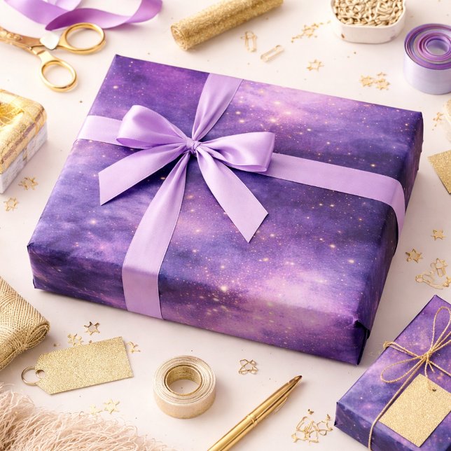 Lavendel Himmels Luxus Geschenkpapier (Von Creator hochgeladen)
