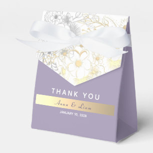 Lavendel Hochzeit in Lila Geschenkschachtel