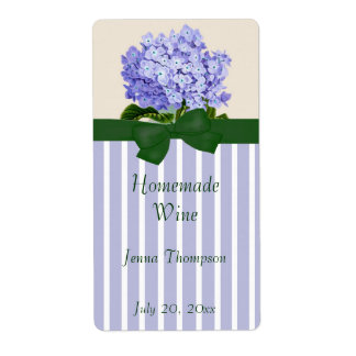 Lavendel Hydrangea hausgemachte Weinkarte