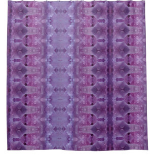 Lavendel Ikat 12 Duschvorhang