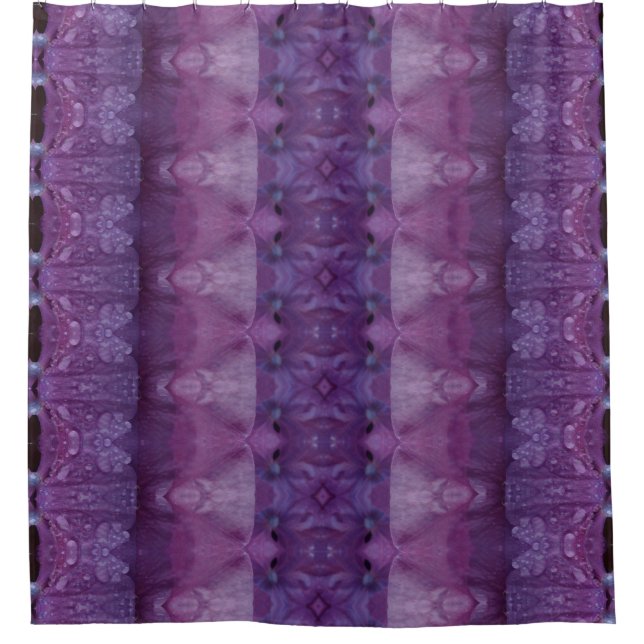 Lavendel Ikat 13 Duschvorhang (Vorderseite)