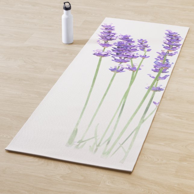 Lavendel-Illustration Yogamatte (Beispiel)