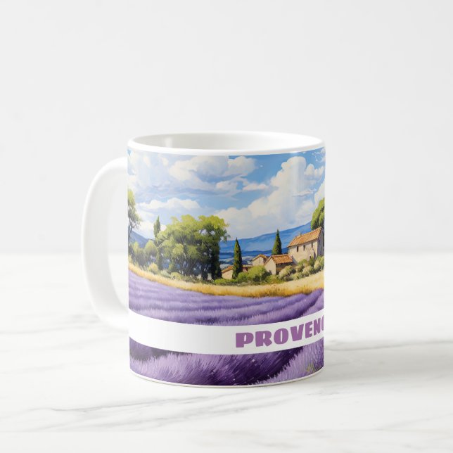 Lavendel in Provence Kaffeetasse (Vorderseite Links)