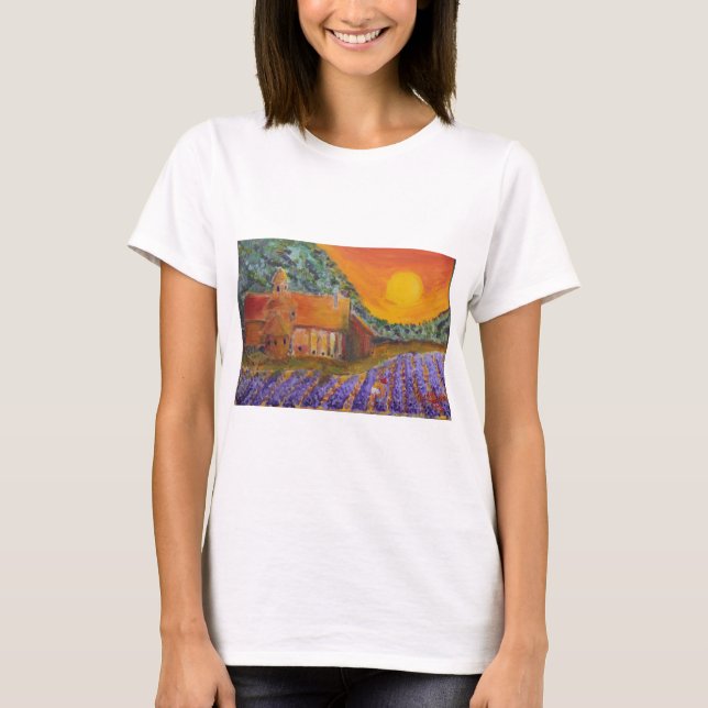 Lavendel in Provence T-Shirt (Vorderseite)