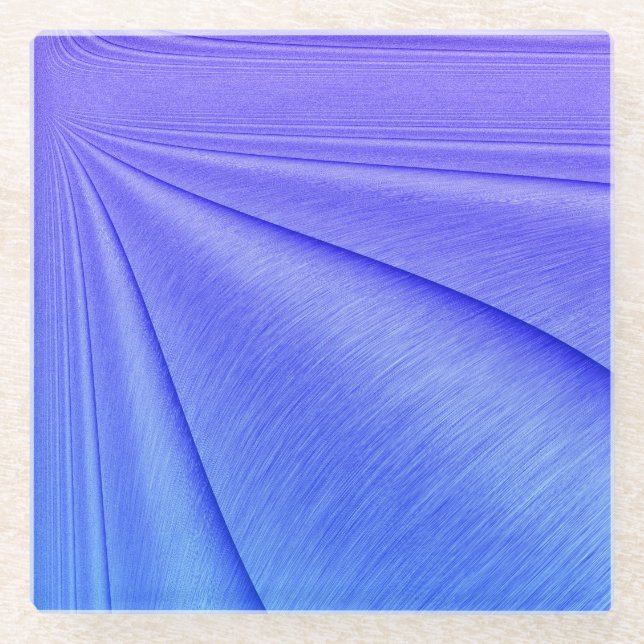 Lavendel in Violett-Kontur Glasuntersetzer (Vorderseite)
