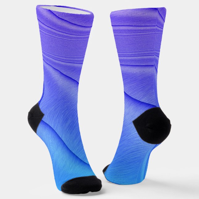 Lavendel in Violett-Kontur Socken (Gewinkelt)