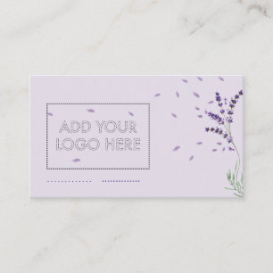 Lavendel individuelles Logo Visitenkarte