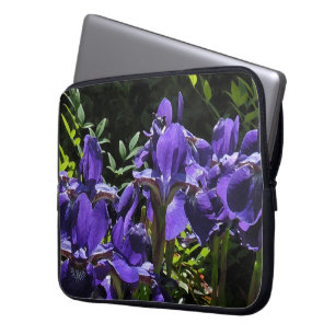 Lavendel-Iris-Laptop-Reise-Hülse Laptopschutzhülle