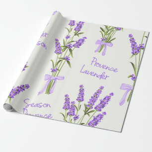 Lavendel-Jahreszeit-Packpapier-Rolle Geschenkpapier