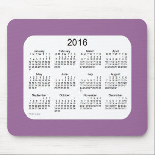 Lavendel-Kalender 2016 durch Janz Mousepad