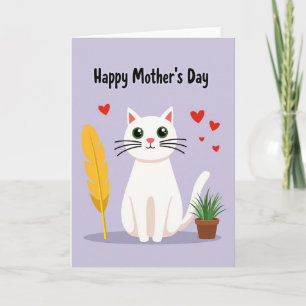 Lavendel-Kitty-Musterkarte Karte