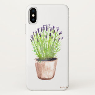 Lavendel-Kräuter-Topfpflanze Aquarell lila  Case-Mate iPhone Hülle