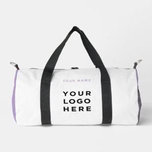 Lavendel-kühle Business-Logo-Name Instagram Fitnes Duffle Bag