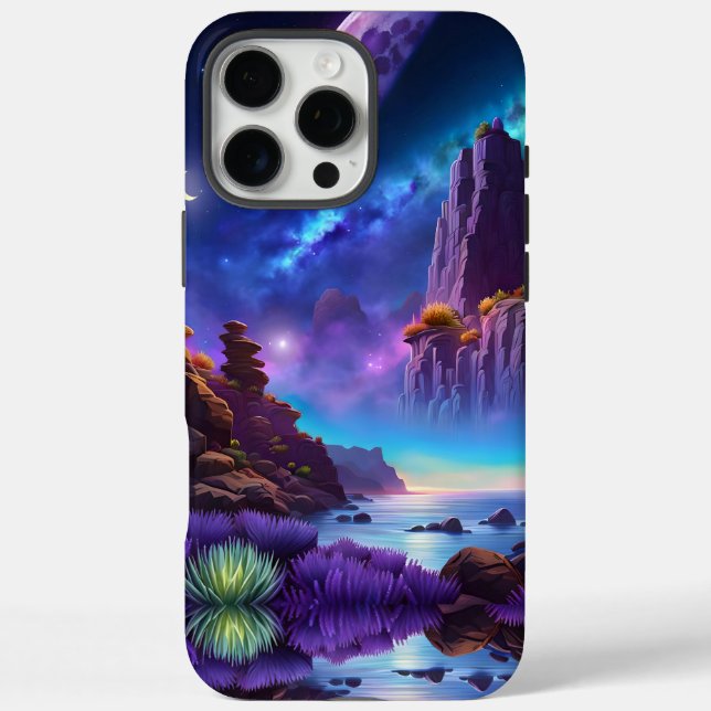 Lavendel Landscape Fantasy Case-Mate iPhone Hülle (Rückseite)