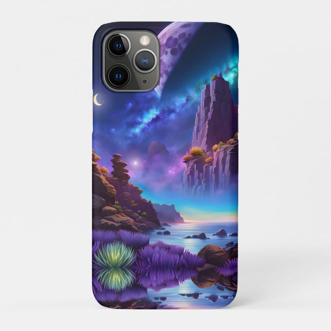Lavendel Landscape Fantasy Case-Mate iPhone Hülle (Rückseite)