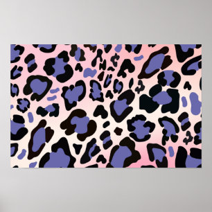 Lavendel Leopard Print: Weiches, stilvolles Wild D Poster