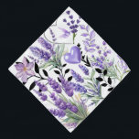 Lavendel Liebe Pet Bandana Halstuch<br><div class="desc">Eine anmutige Aquarellfarben-Collage mit blühendem Lavendel,  zarten Blätter und einem glänzenden Herzakzent. Weiche lila Farbtöne und ein handgemaltes Aussehen erinnern an Gefühle der Ruhe und der Ruhe der Natur. Ideal für Blumenliebhaber,  Lavendelfans und alle,  die zu friedlicher botanischer Kunst gezeichnet haben.</div>