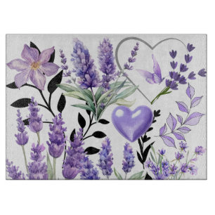 Lavendel-Liebe Schneidebrett