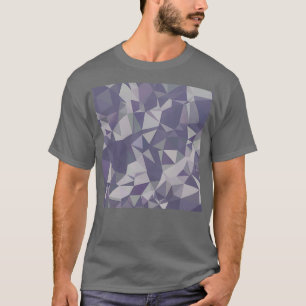 Lavendel Lila, Abstrakter Polygonhintergrund T-Shirt