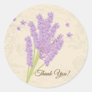 Lavendel, lila, Blume, Blumenaufkleber Runder Aufkleber