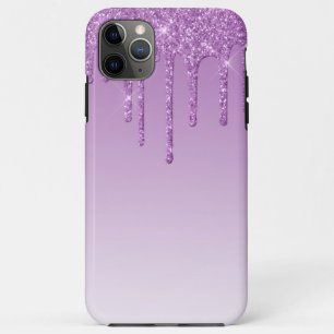 Lavendel Lila Dripping Glitzer Case-Mate iPhone Hülle