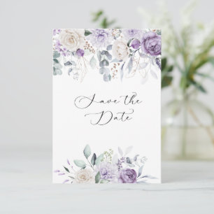 Lavendel, Lila, ElfenbeinHydrangea Save The Date