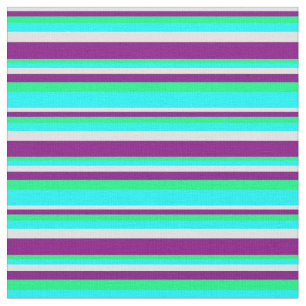 Lavendel, Lila, grün und zyanfarbig Stoff