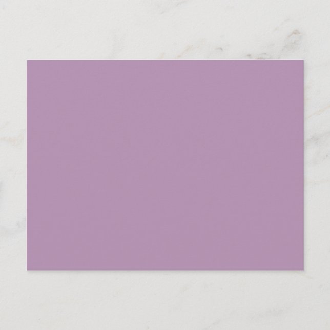 Lavendel Lila High End Solid Color Postkarte (Vorderseite)
