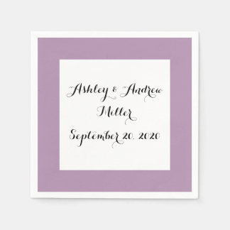 Lavendel Lila High End Solid Color Serviette