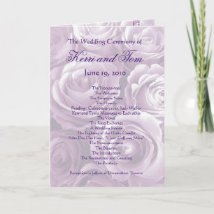 LAVENDEL LILA kundengebundenes Wedding Programm