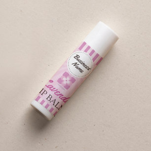 Lavendel Lila - Lip Balm Label - 1,25" Square Quadratischer Aufkleber