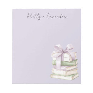 Lavendel Lila Pistazien Grün Bücher Notizblock